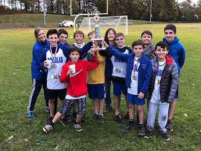 Central MA XC 2018 Boys Trophy Winners