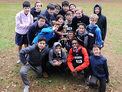 Western MA XC 2018 Boys Trophy Runners Up